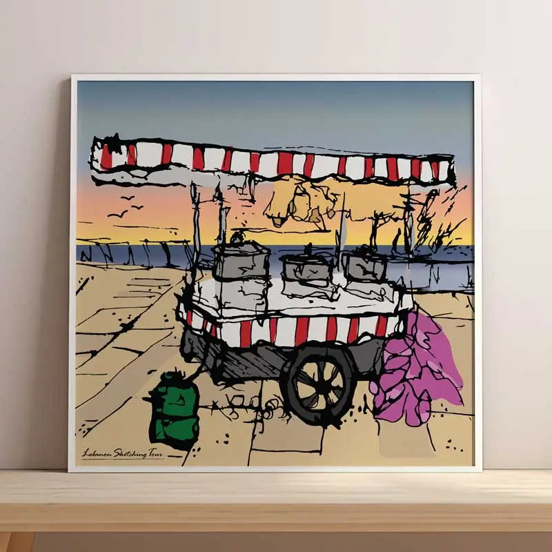 Street Poster - Corniche Cart Print