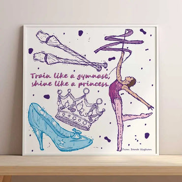 Personalized Poster - Gymnast and Princess Print